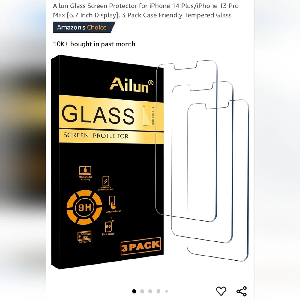 FREE WITH PURCHASE Ailun iPhone 14 Glass Screen Protector